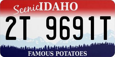 ID license plate 2T9691T