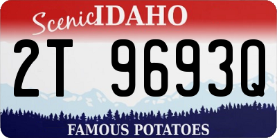 ID license plate 2T9693Q