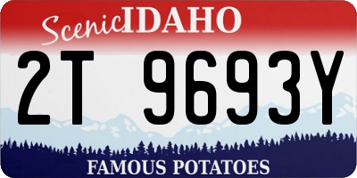 ID license plate 2T9693Y