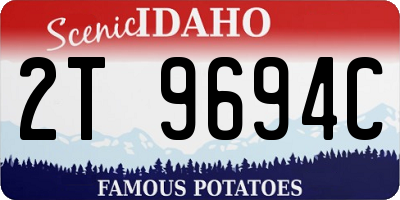 ID license plate 2T9694C