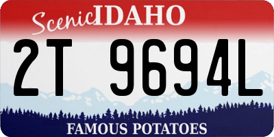 ID license plate 2T9694L