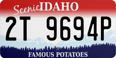 ID license plate 2T9694P