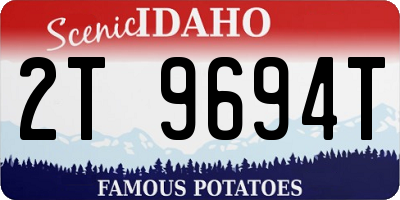 ID license plate 2T9694T