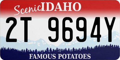 ID license plate 2T9694Y