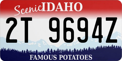 ID license plate 2T9694Z