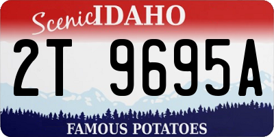 ID license plate 2T9695A