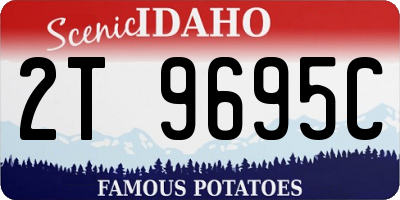 ID license plate 2T9695C