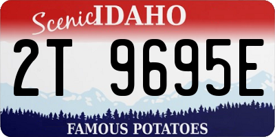 ID license plate 2T9695E