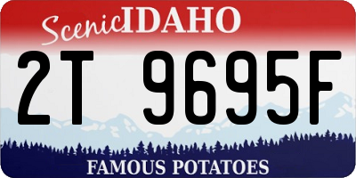 ID license plate 2T9695F