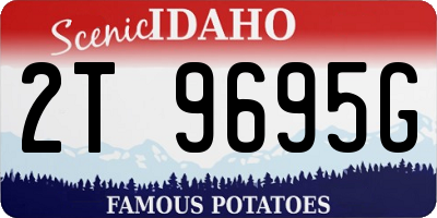 ID license plate 2T9695G