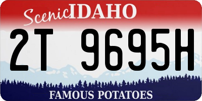 ID license plate 2T9695H