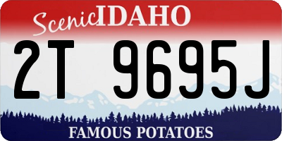 ID license plate 2T9695J