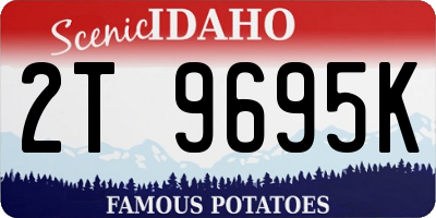 ID license plate 2T9695K