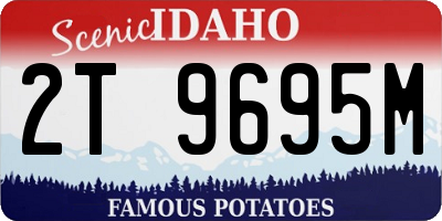 ID license plate 2T9695M