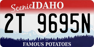 ID license plate 2T9695N