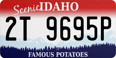 ID license plate 2T9695P