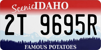 ID license plate 2T9695R