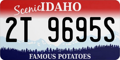 ID license plate 2T9695S