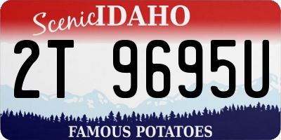 ID license plate 2T9695U