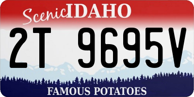 ID license plate 2T9695V