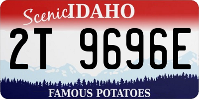 ID license plate 2T9696E