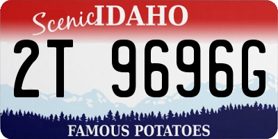 ID license plate 2T9696G