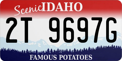 ID license plate 2T9697G