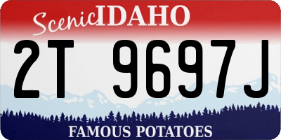 ID license plate 2T9697J