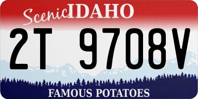 ID license plate 2T9708V