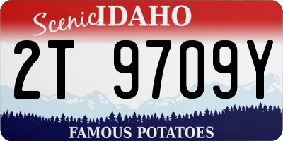 ID license plate 2T9709Y