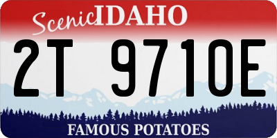 ID license plate 2T9710E