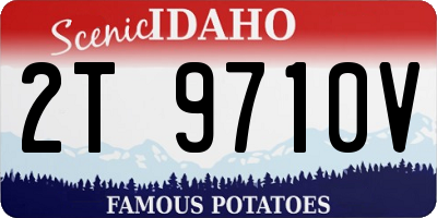 ID license plate 2T9710V