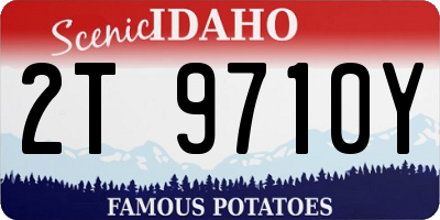 ID license plate 2T9710Y