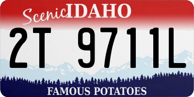 ID license plate 2T9711L