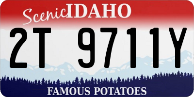 ID license plate 2T9711Y