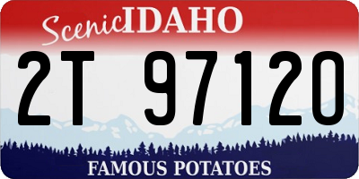 ID license plate 2T9712O