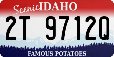 ID license plate 2T9712Q