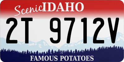 ID license plate 2T9712V