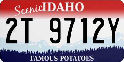 ID license plate 2T9712Y