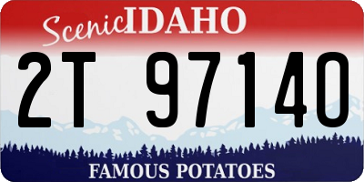 ID license plate 2T9714O