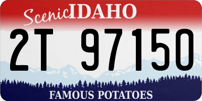 ID license plate 2T9715O