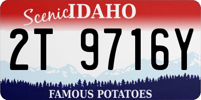 ID license plate 2T9716Y