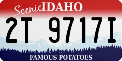 ID license plate 2T9717I