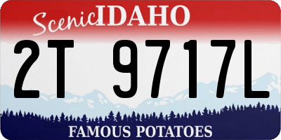 ID license plate 2T9717L