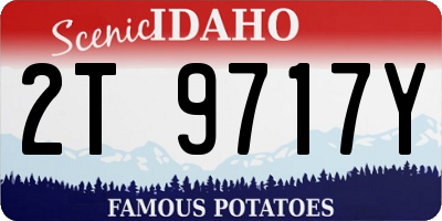 ID license plate 2T9717Y