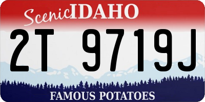 ID license plate 2T9719J