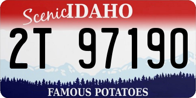 ID license plate 2T9719O