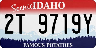 ID license plate 2T9719Y