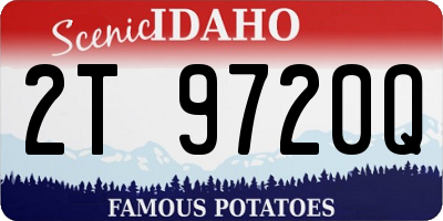 ID license plate 2T9720Q