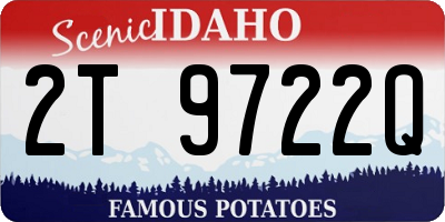 ID license plate 2T9722Q